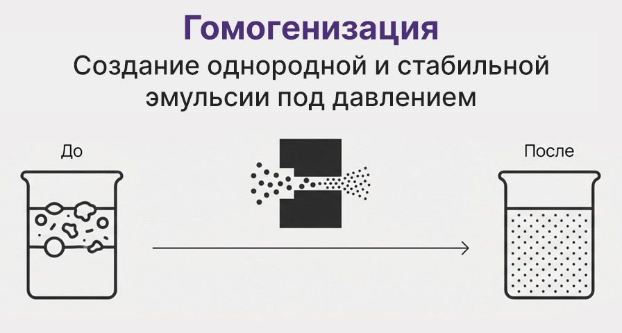 Значение процесса гомогенизации